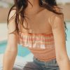 * Tobi Coral Skies Multi Stripe Tube Top | Crop Tops