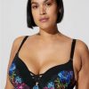 * Torrid Xo Plunge Push Up Photo Floral Lace 360 Back Smoothing Bra | Bras