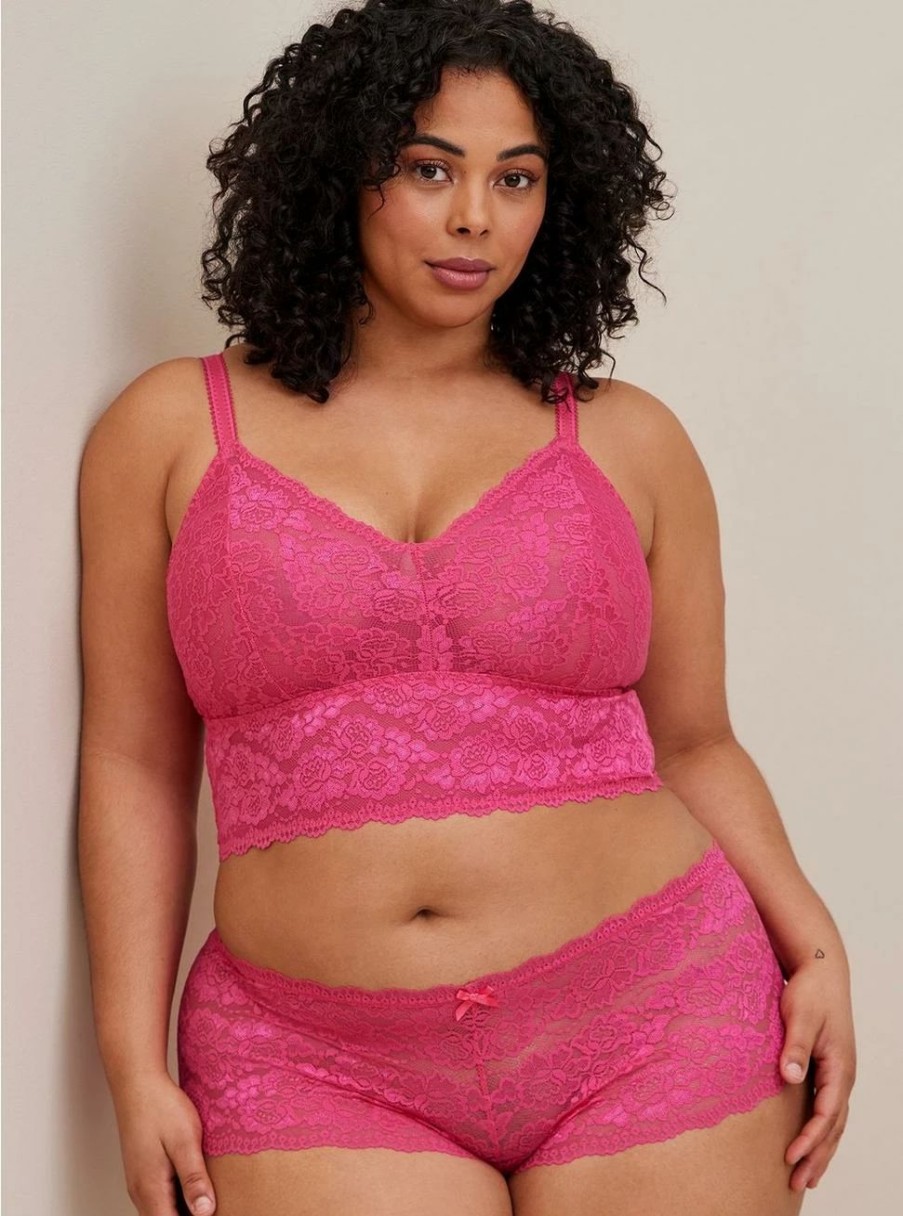 * Torrid Unlined Lace Crop Bralette | Bras