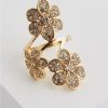 * Null Pave Floral Spiral Statement Ring | Jewelry