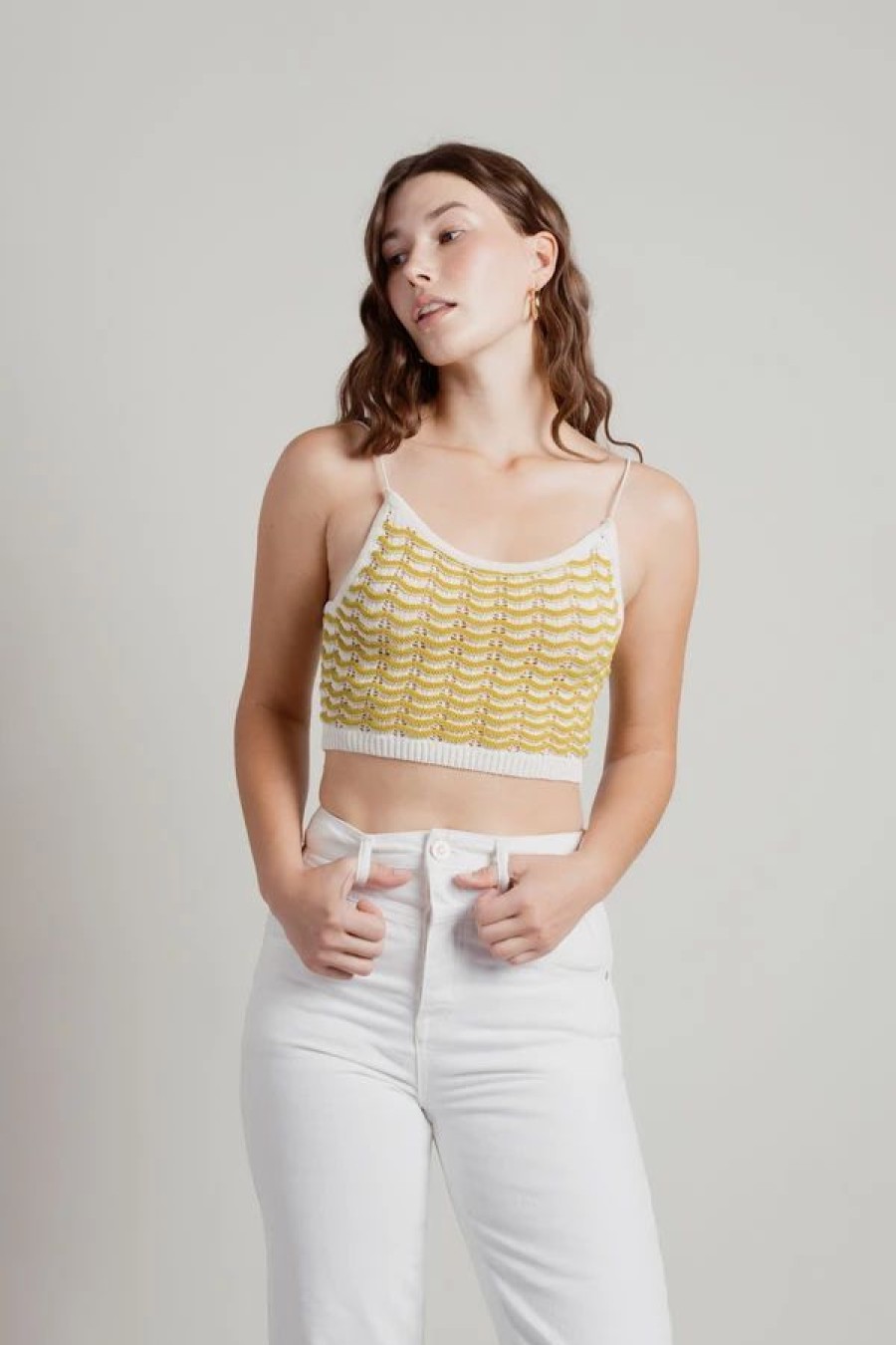 * Tobi Nothing Like You Knit Crop Tank Top | Crop Tops