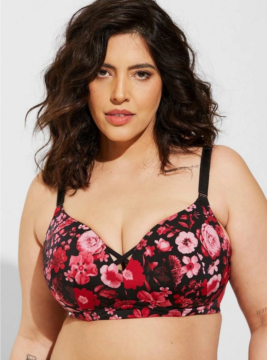 * Torrid Wire-Free Push-Up Print 360 Back Smoothing Bra | Bras