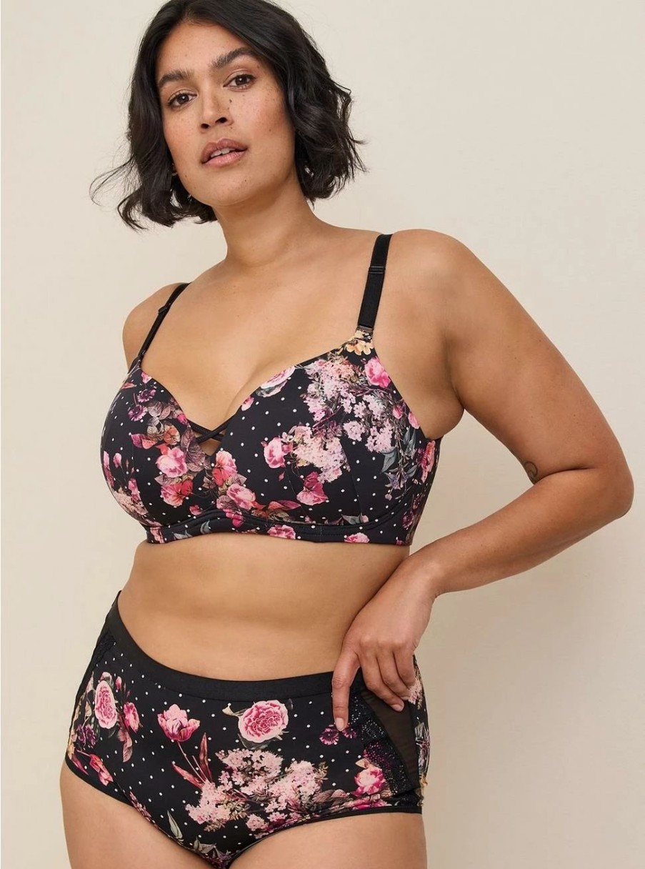 * Torrid Wire-Free Push-Up Print 360 Back Smoothing Bra | Bras