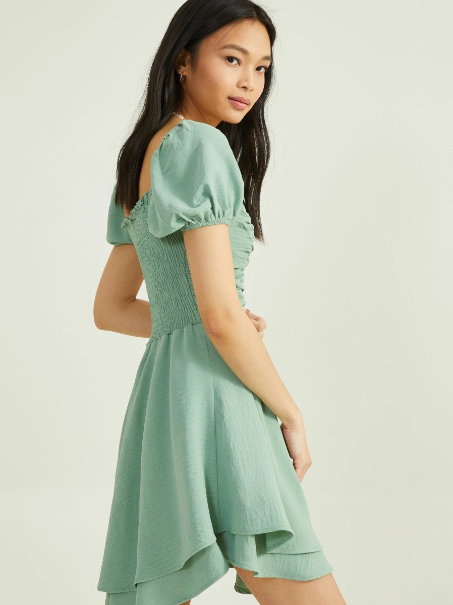 * Edwina Puff Sleeve Dress | Mini Dresses