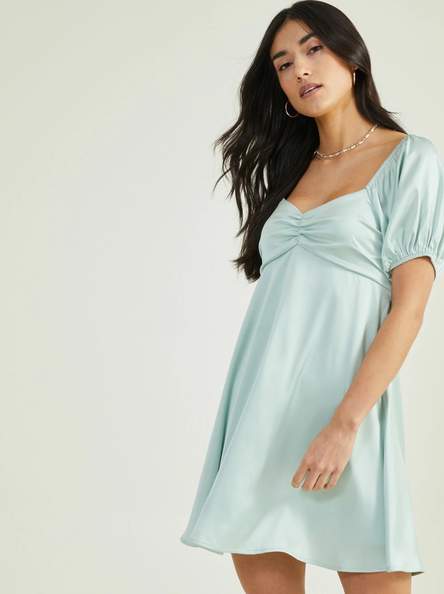 * Nora Satin Dress | Mini Dresses