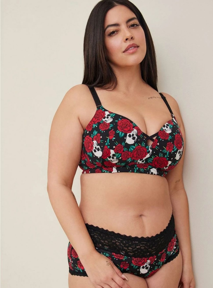 * Torrid Wire-Free Push-Up Print 360 Back Smoothing Bra | Bras