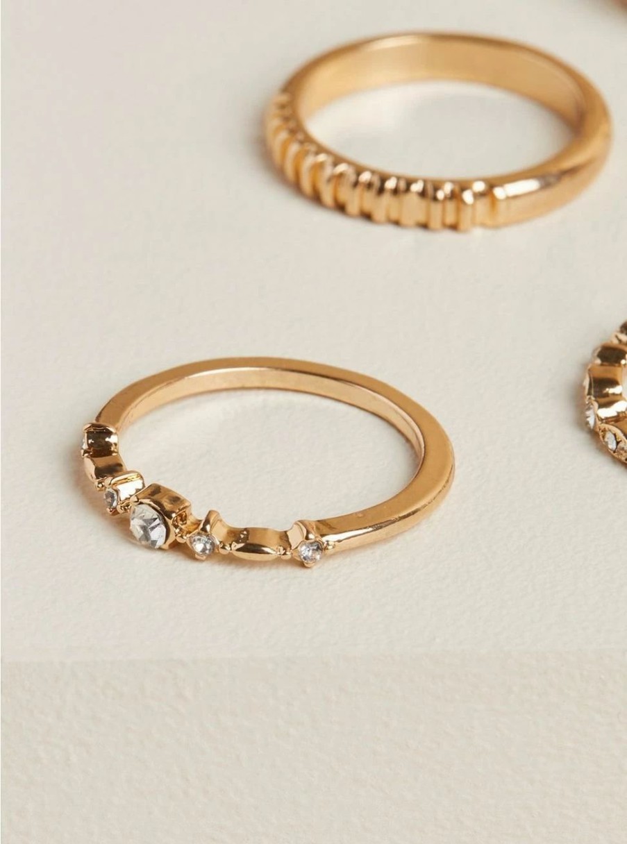 * Null Multi Textured Ring Set | Jewelry