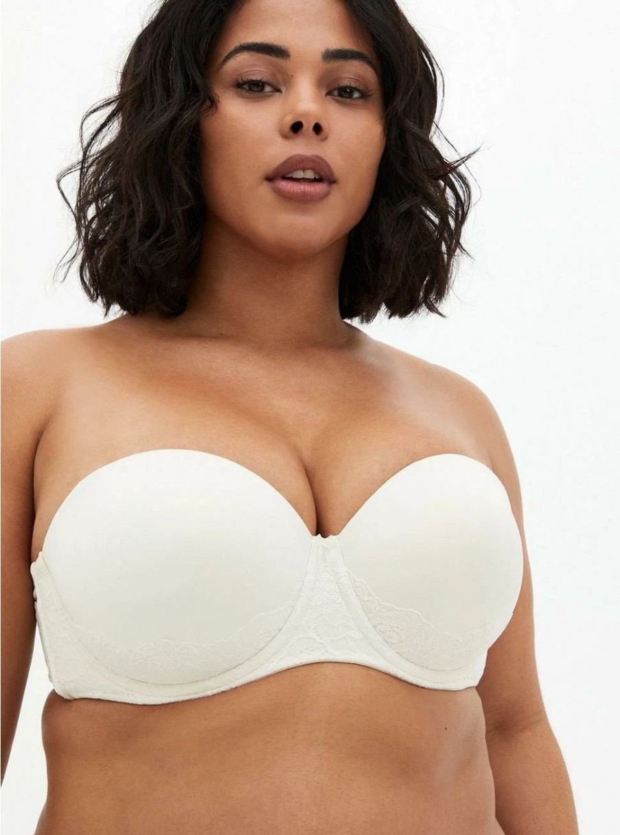 * Torrid Strapless Push-Up Lace Sling Straight Back Bra | Bras