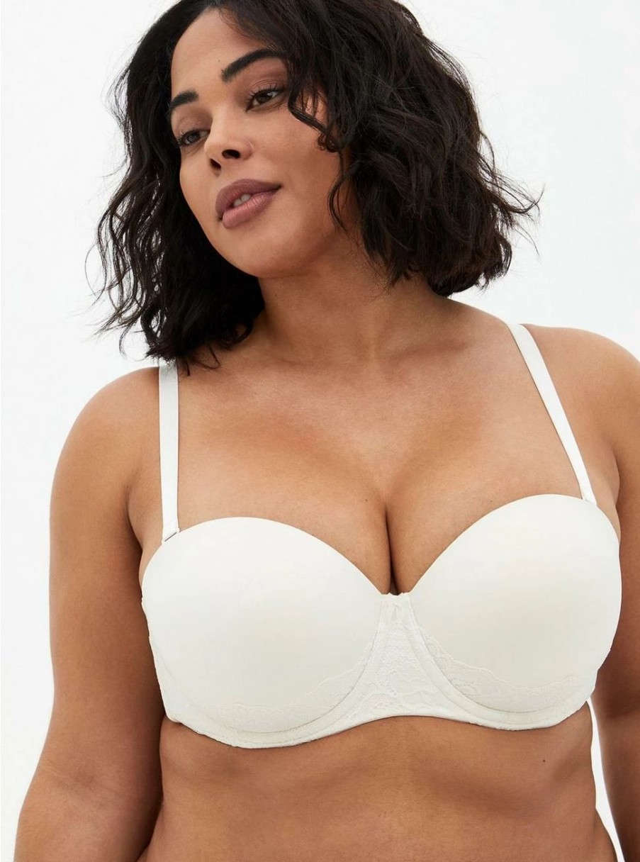 * Torrid Strapless Push-Up Lace Sling Straight Back Bra | Bras