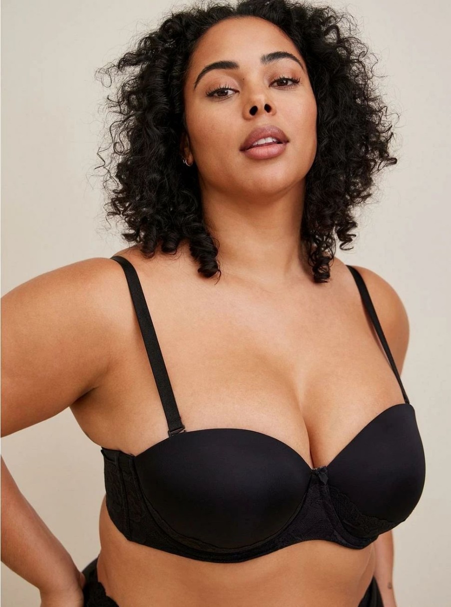 * Torrid Strapless Push-Up Lace Sling Straight Back Bra | Bras