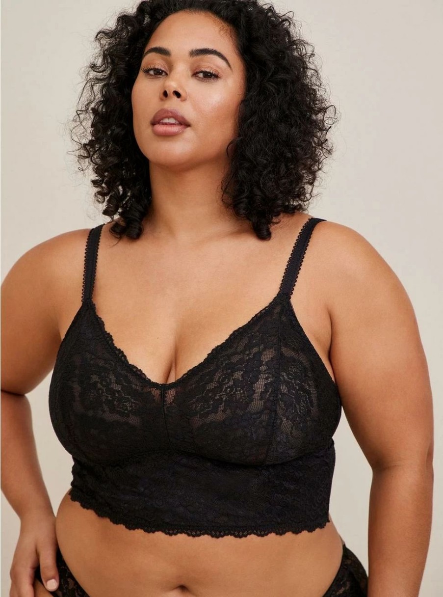 * Torrid Unlined Lace Crop Bralette | Bras