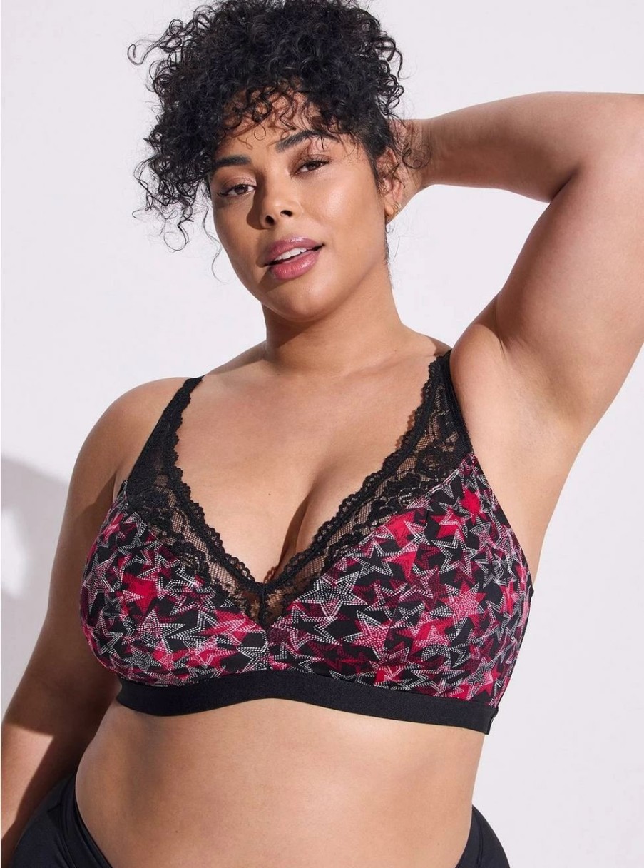 * Torrid Lightly Lined Microfiber Plunge Bralette | Bras