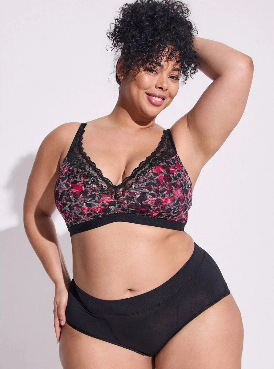 * Torrid Lightly Lined Microfiber Plunge Bralette | Bras