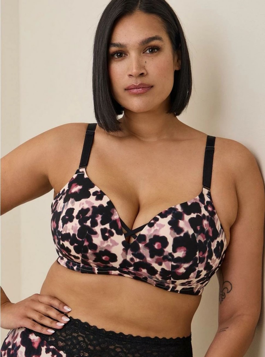 * Torrid Wire-Free Push-Up Print 360 Back Smoothing Bra | Bras