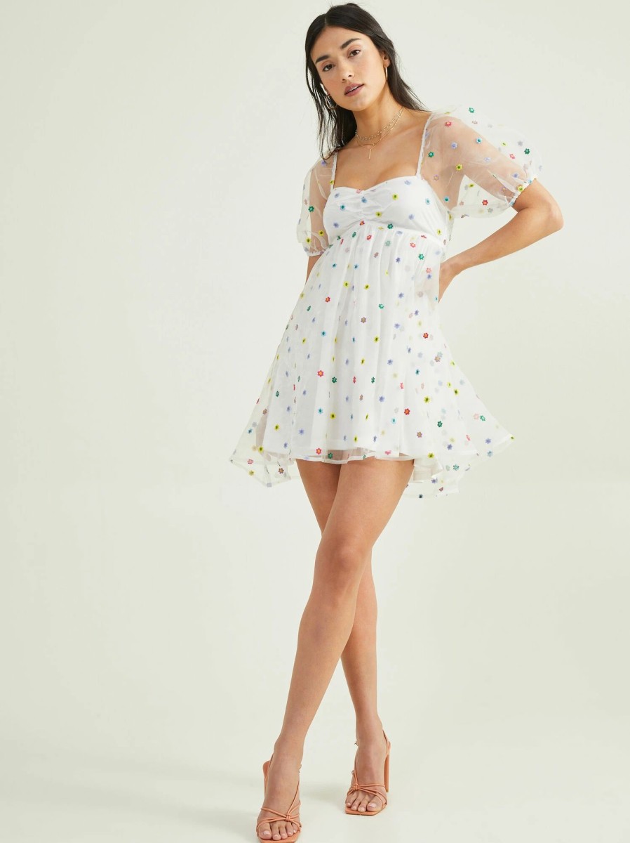 * Macy Puff Sleeve Floral Dress | Mini Dresses