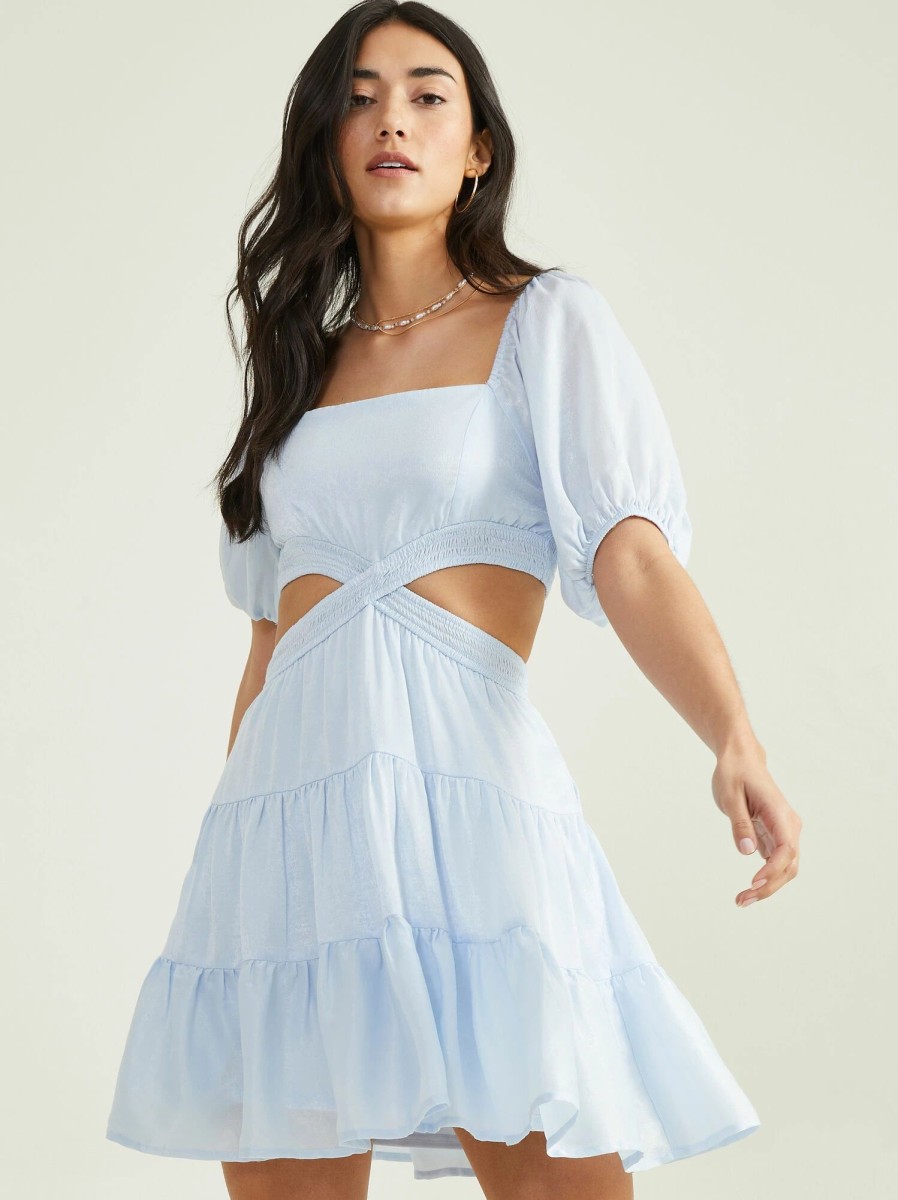 * Elise Puff Sleeve Cutout Dress | Mini Dresses