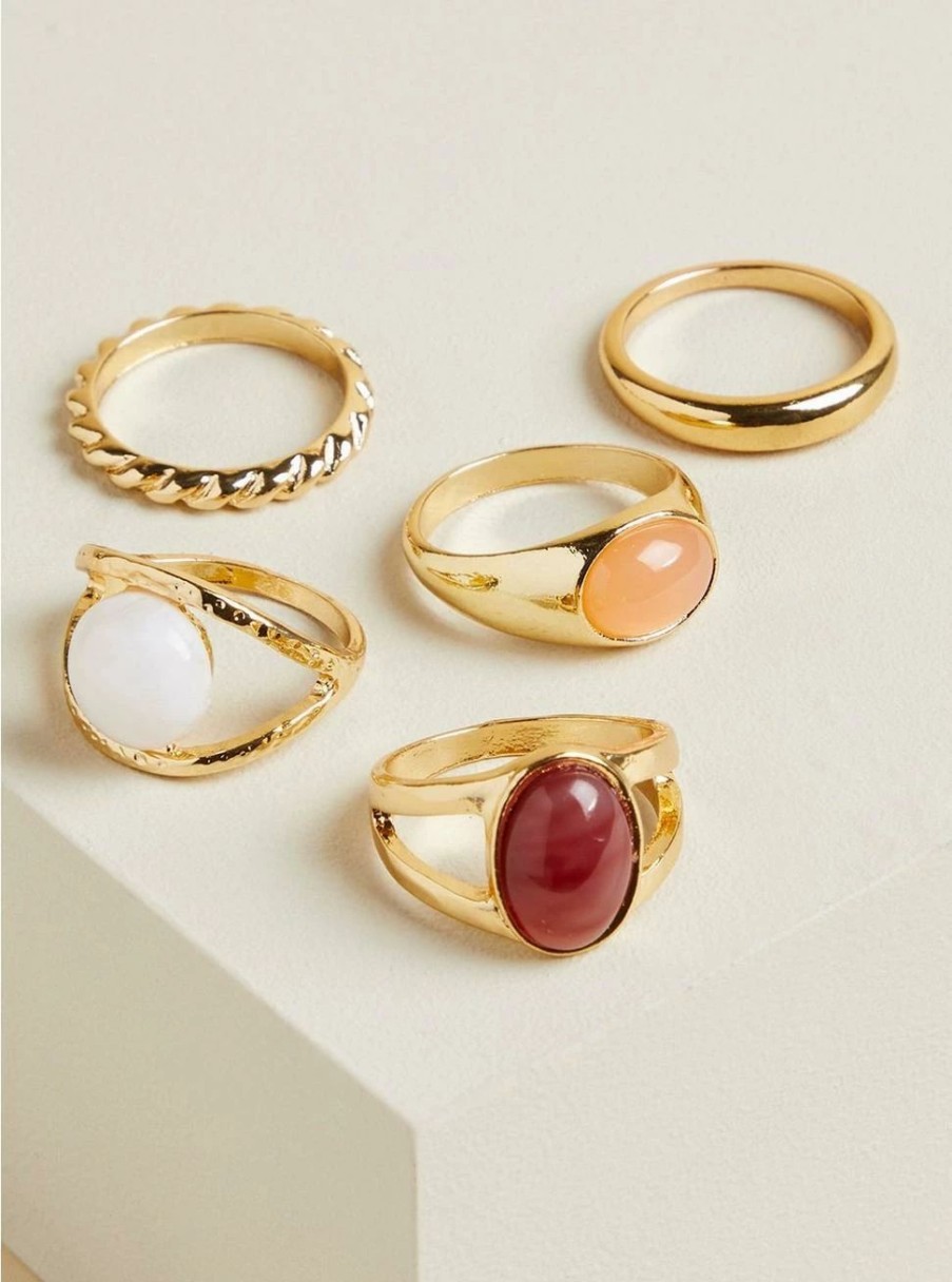 * Null Stone Cocktail Ring Set | Jewelry